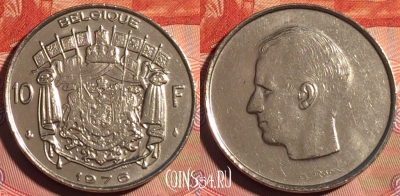 Бельгия 10 франков 1976 года, BELGIQUE, KM# 155, 226a-114