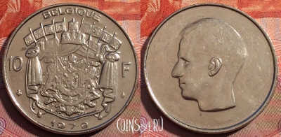 Бельгия 10 франков 1979 года, BELGIQUE, KM# 155, 256a-058