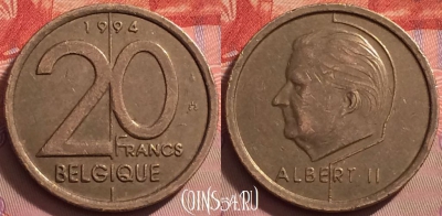Бельгия 20 франков 1994 года, BELGIQUE, KM# 191, 137j-014