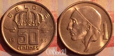 Бельгия 50 сантимов 1985 года BELGIE, KM# 149, 290n-106