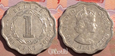 Белиз 1 цент 2005 года, KM# 33a, 093c-091