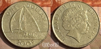 Бермудские острова 1 доллар 2008 года, KM# 111, s191t-099