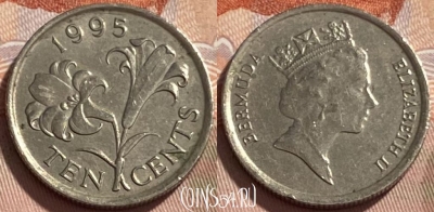 Бермудские Острова 10 центов 1995 г., KM# 46, 495р-104 ♛