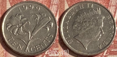 Бермудские Острова 10 центов 1999 г., KM# 109, 337r-141