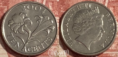Бермудские Острова 10 центов 2004 г., KM# 109, 474r-019
