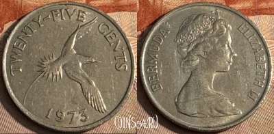 Бермудские Острова 25 центов 1973 г., KM# 18, 159t-005