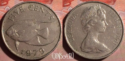 Бермудские Острова 5 центов 1979 года, KM# 16, 177f-040