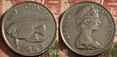 Бермудские Острова 5 центов 1987 года, KM# 45, s143t-067