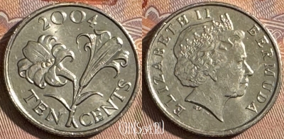 Бермудские Острова 5 центов 2004 г., KM# 108, 088t-069