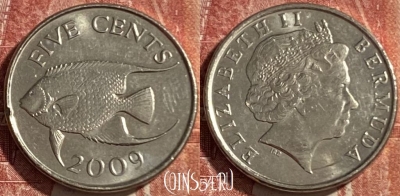 Бермудские Острова 5 центов 2008 года, KM# 108, 475r-087