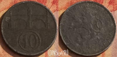 Богемия и Моравия 10 геллеров 1942 года, KM# 1, 185o-107