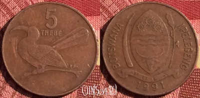 Ботсвана 5 тхебе 1991 года, КМ# 4a, 269i-040