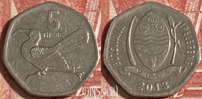 Ботсвана 5 тхебе 2013 года, KM# 31, 322r-031 ♛