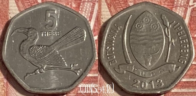 Ботсвана 5 тхебе 2013 года, KM# 31, 328r-096 ♛