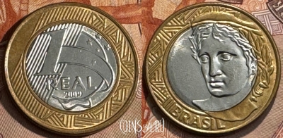 Бразилия 1 реал 2009 года, KM# 652a, 165t-076 ♛