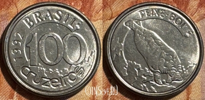 Бразилия 100 крузейро 1992 года, KM# 623, 502s-118