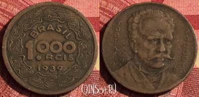Бразилия 1000 рейсов 1939 года, KM# 550, 272i-030