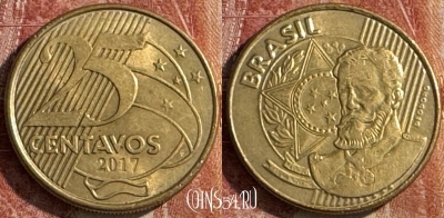 Бразилия 25 сентаво 2017 года, KM# 650, s441s-064
