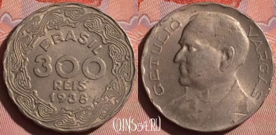 Бразилия 300 рейсов 1938 года, KM# 546, 057i-143