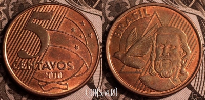 Бразилия 5 сентаво 2010 года, см. состояние, 65-015a