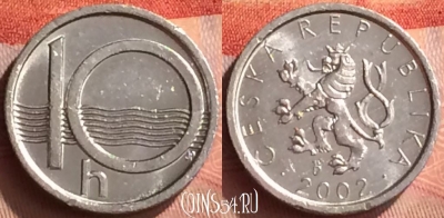 Чехия 10 геллеров 2002 года, KM# 6, 255n-144