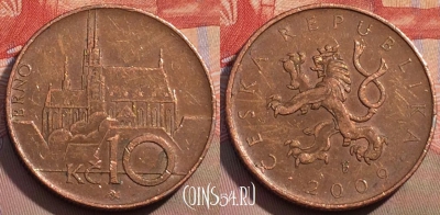 Чехия 10 крон 2009 года, KM# 4, 149a-065