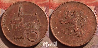Чехия 10 крон 2009 года, KM# 4, 205b-111