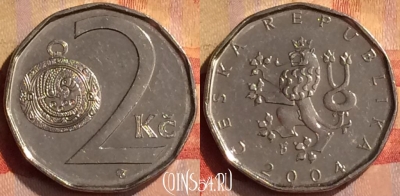 Чехия 2 кроны 2004 года, KM# 9, 311n-004