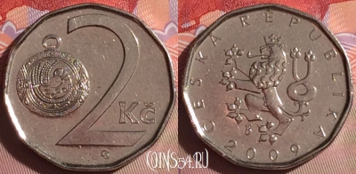 Чехия 2 кроны 2009 года, KM# 9, 061j-114
