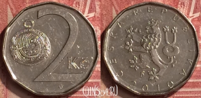 Чехия 2 кроны 2010 года, KM# 9, 051n-027