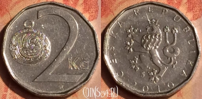 Чехия 2 кроны 2010 года, KM# 9, 147n-113