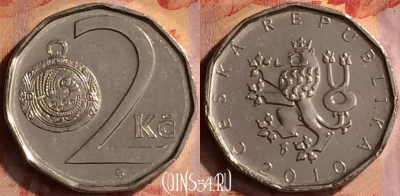 Чехия 2 кроны 2010 года, KM# 9, 413-123