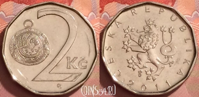 Чехия 2 кроны 2011 года, KM# 9, 276l-130