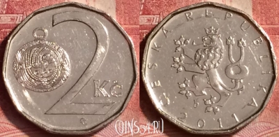 Чехия 2 кроны 2011 года, KM# 9, 360l-087