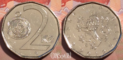 Чехия 2 кроны 2012 года, KM# 9, 096c-097
