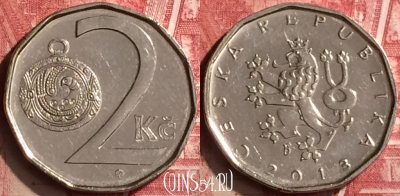 Чехия 2 кроны 2013 года, KM# 9, 177n-051