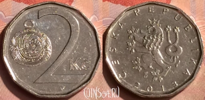 Чехия 2 кроны 2013 года, KM# 9, 232n-071