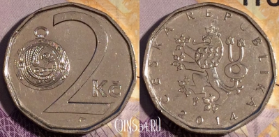 Чехия 2 кроны 2014 года, KM# 9, 189a-029