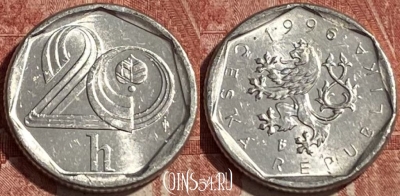 Чехия 20 геллеров 1996 года, KM# 2.1, 463r-049
