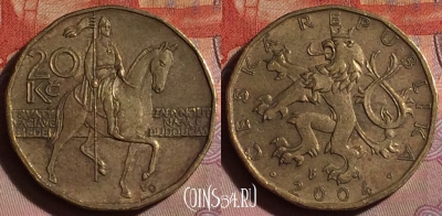Чехия 20 крон 2004 года, KM# 5, 234b-099