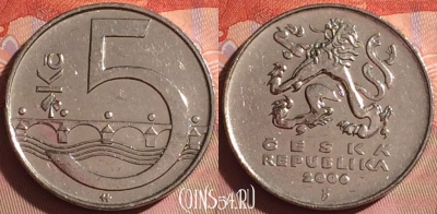 Чехия 5 крон 2006 года, KM# 8, 041i-079