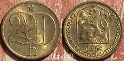 Чехословакия 20 геллеров 1972 года, KM# 74, 072r-041