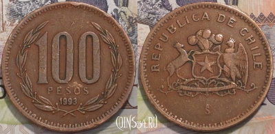 Чили 100 песо 1993 года, KM 226.2, 119-142