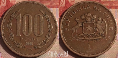 Чили 100 песо 1995 года, KM# 226, 143b-109