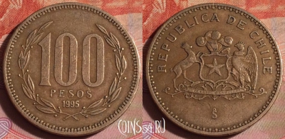 Чили 100 песо 1995 года, KM# 226, 338-011