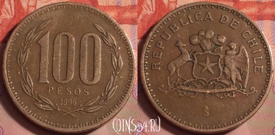 Чили 100 песо 1996 года, KM# 226, 224k-020