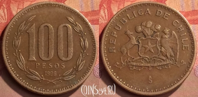 Чили 100 песо 1996 года, KM# 226, 428-085