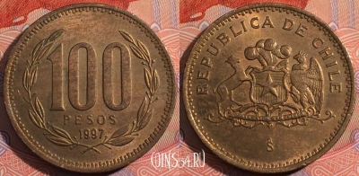 Чили 100 песо 1997 года, KM# 226.2, a142-050