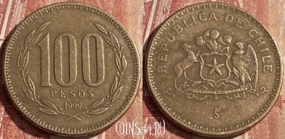 Чили 100 песо 1999 года, KM# 226, 135r-045