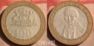 Чили 100 песо 2004 года, KM# 236, 446-131